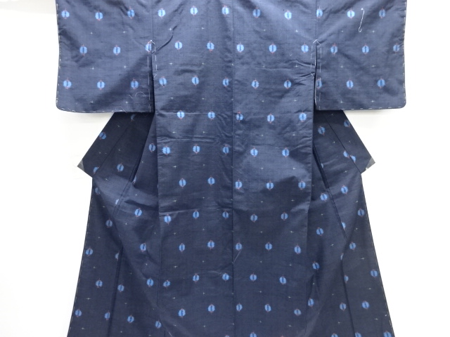 JAPANESE KIMONO / TSUMUGI / WOVEN ABSTRACT